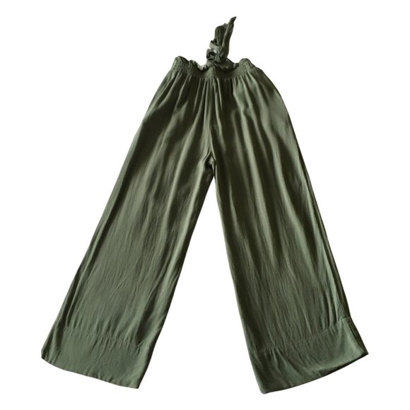🌸4/$20 Halston High Paperbag Waist Wideleg Trousers - Picture 3 of 9